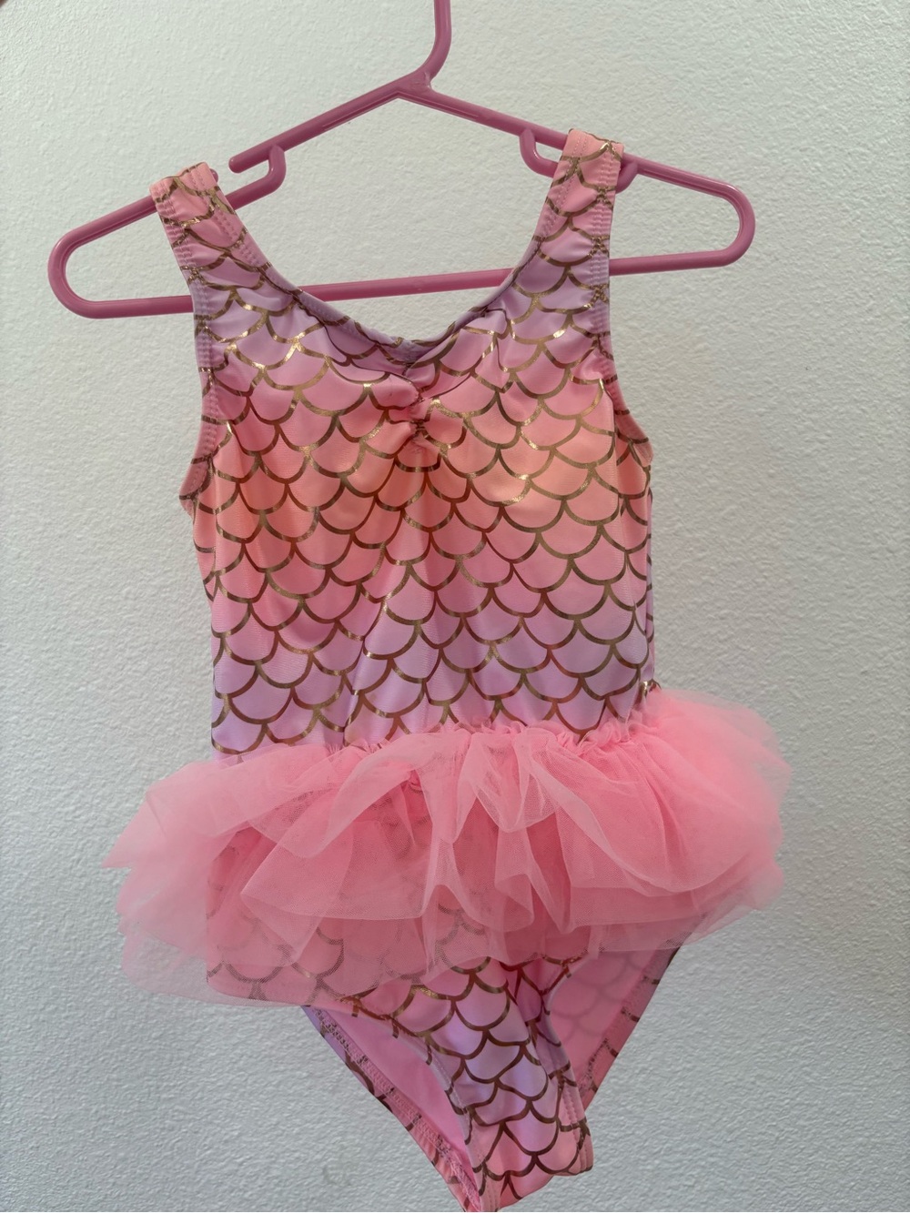 Pink Mermaid Tutu One-Piece Swimsuit